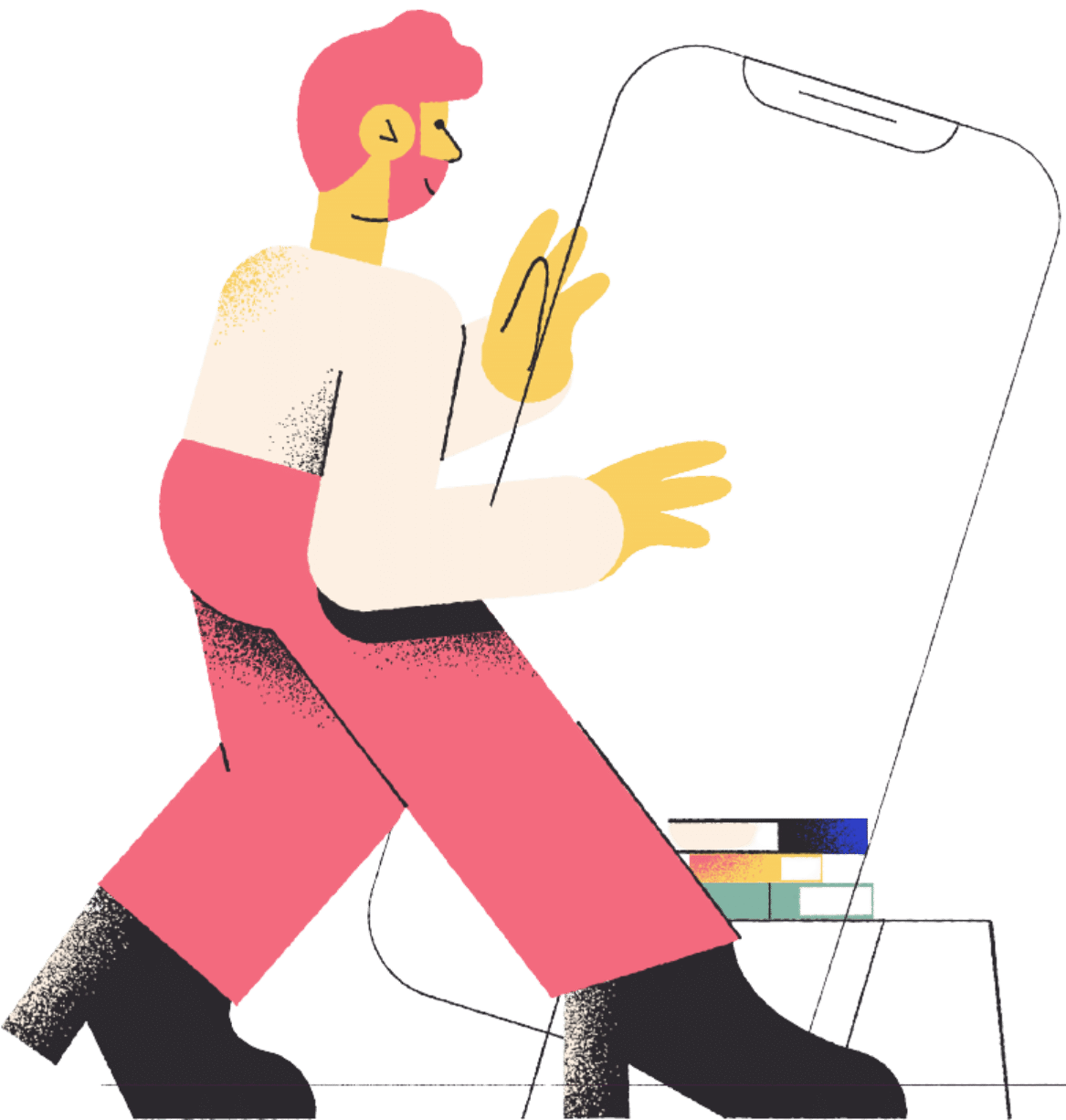 Student getting help with online class from Academikx tutor