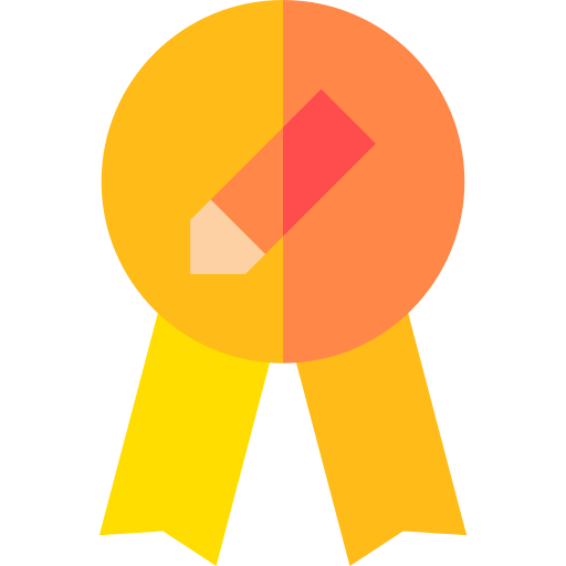 Award ribbon icon representing top online class help