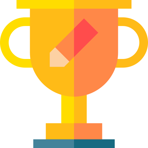 Colorful progress chart icon representing higher grades in your online class